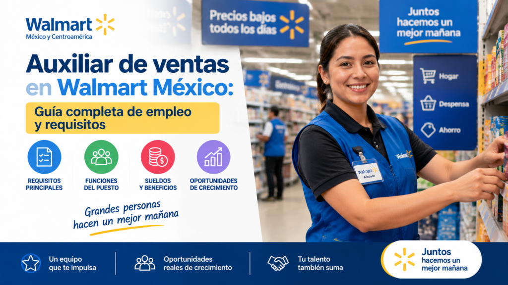 Auxiliar de ventas Walmart